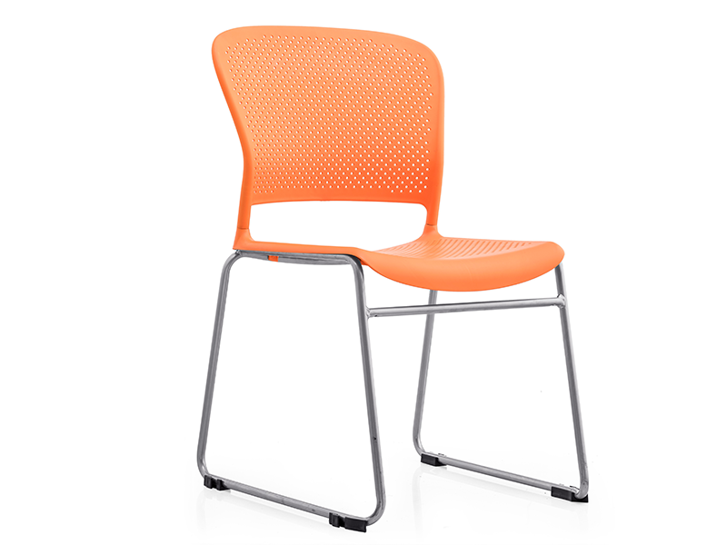 Cafe Chair Orange Colour Stackable
